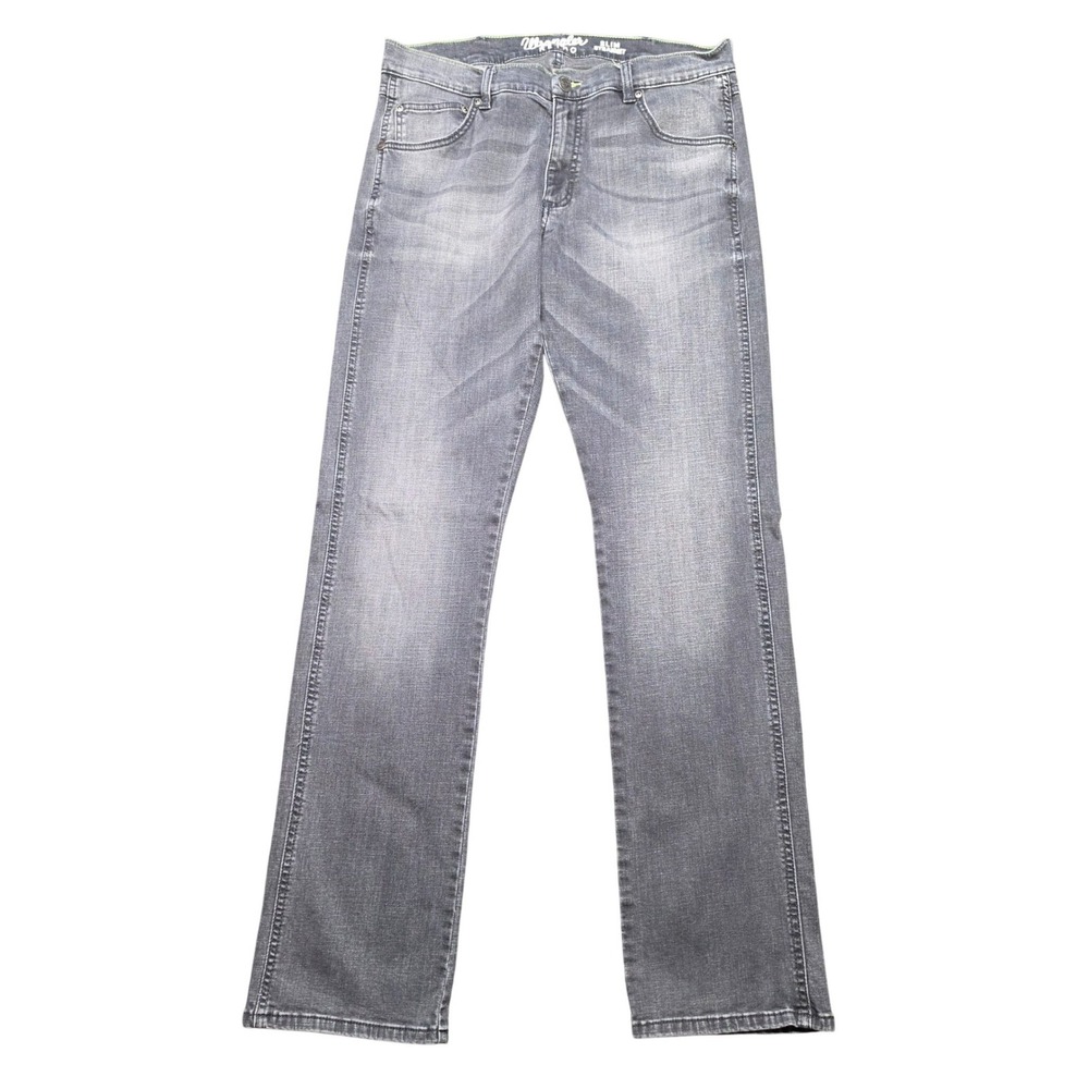 Wrangler‎ Retro Jeans Gray Mens 34x36 Slim Straight 88MWZGD Stretch Denim Ranch